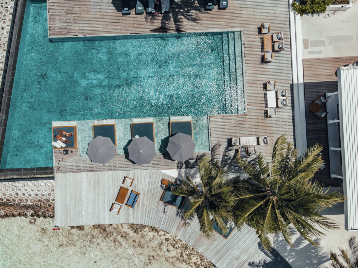 pool at Raffles Maldives